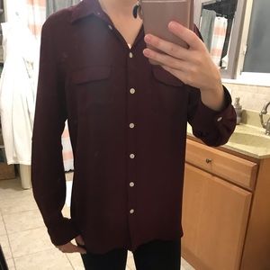 Burgundy Loft Blouse